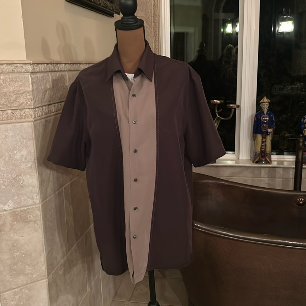 AXIST Silk Touch Men’s Dress Shirt Sz L
